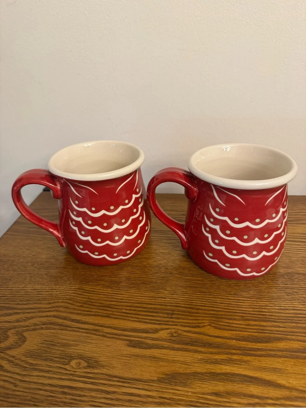 Katie Brown Red Owl Ceramic Coffee Mugs - Set of 2